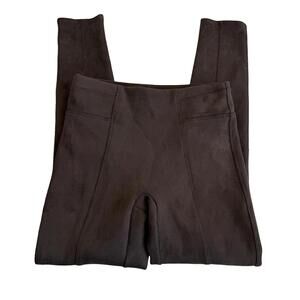 Spanx Brown Faux Suede Pants Size S